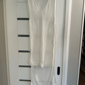 Express Ivory Knit Top Tunic High Low